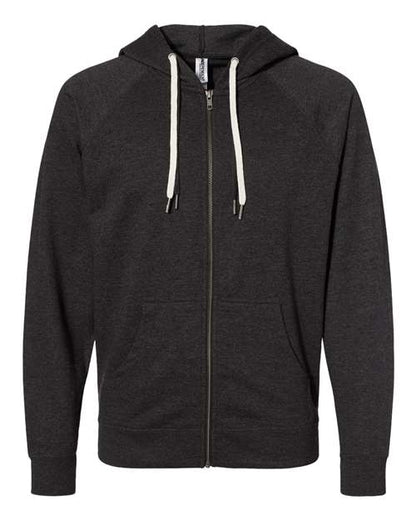 Independent Trading Co. SS1000Z Unisex Icon Lightweight Loopback Terry Full-Zip Hooded Sweatshirt
