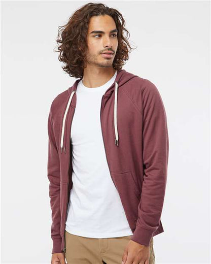 Independent Trading Co. SS1000Z Unisex Icon Lightweight Loopback Terry Full-Zip Hooded Sweatshirt